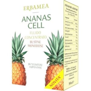Erbamea – Ananas Cell Fluido Concentrato | 15 bustine da 20 ml